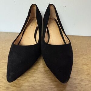 Black velvet heels. Size 9.